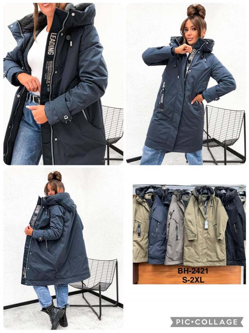 Kurtki damskie cienki Roz S-2XL, 1 Kolor Paczka 5 szt